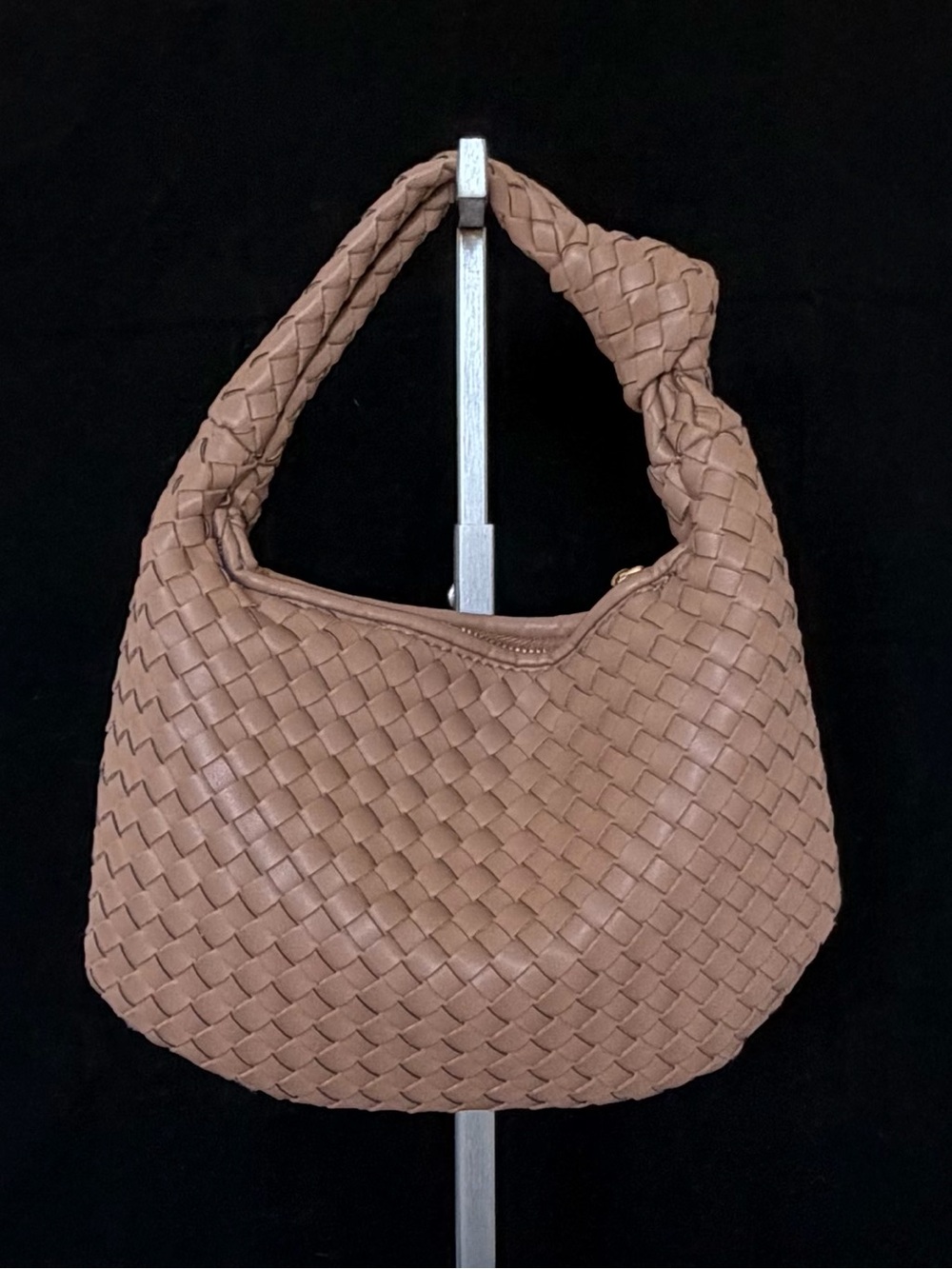 Melie Bianco Drew Small Handle Bag (Taupe)